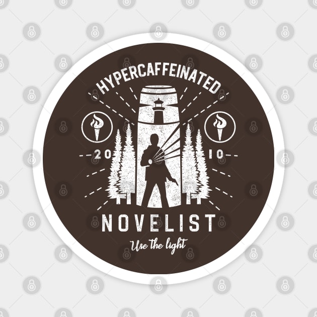 Hypercaffeinated Novelist Magnet by logozaste